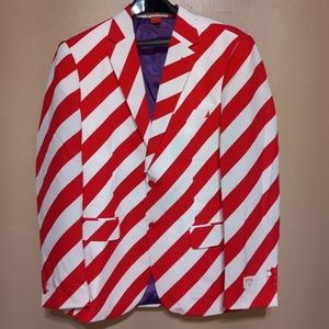 OPPOSUITS candy striped holidays sports coat,